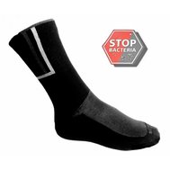 Ponožky Siltex černé CELOROČNÍ pro sportovní, rekreační aktivity, Stop bakteria