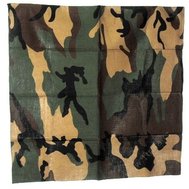 Šátek maskovaný, woodland,  55 x 55 cm, bavlna 100%,  zn. MFH
