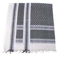 Šátek arafat, BÍLOČERNÝ, palestina, 100% bavlna