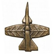 Odznak protivzdušná obrana, mosazný, originál army označení na klopě vojáka ČSLA