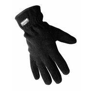 Termo flísové rukavice ČERNÉ, měkký teplý fleece, prstové
