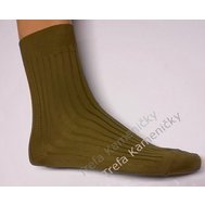 Ponožky celoroční, vojenské, originál army ČSLA, barva khaki
