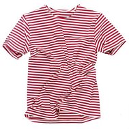 Ruské červeně pruhované tričko, s krátkým rukávem, originální