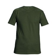 Tričko TMAVĚ ZELENÉ , krátký rukáv, bavlna, vyšší gramáž 160g