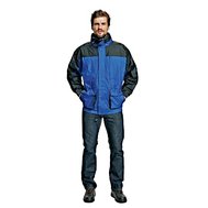 Celoroční bunda, modročerná, dvě v jednom, waterproof, windproof
