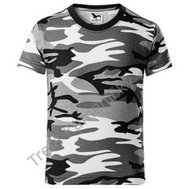 Tričko dětské Camouflage Urban, maskování bříza, bavlna