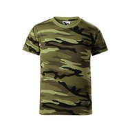 Tričko dětské Camouflage GREEN 95, maskování, bavlna