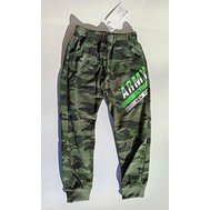 Tepláky dětské zelené, ARMY SPORT NY, maskované, volnočasové kalhoty s náplety