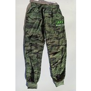 Tepláky dětské zelené, ARMY DENIM JEANS, maskované, volnočasové kalhoty s náplety