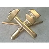 Odznak zkřížené kladivo a francouzský klíč, označení  české armády, vojska PHM