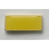 Odznak žlutý smaltovaný obdélníček, masív, originál army
