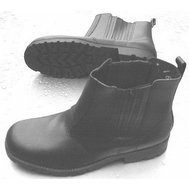 Pérka kotníčkové boty černé, celokožená obuv, pracovní obuv CE