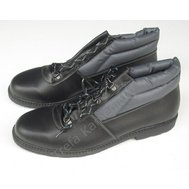 Boty pionýrky,  černé kožené boty český výrobek, velikost 4 (eur 37)