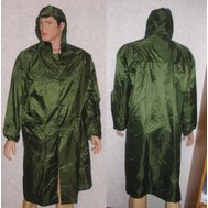 Plášť Neptun, zelená pláštěnka do deště, nylon, potažený PVC