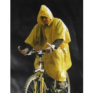 Pončo do deště PVC, pláštěnka s kapucí, poncho žluté