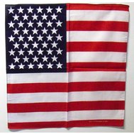 Šátek americká vlajka USA,  55 x 55 cm, bavlna