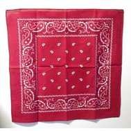 Šátek červený bordo, rozměr 55 x 55 cm, bavlna