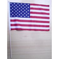 Vlajka USA na tyčce, americký prapor 44x29 cm, symbol USA