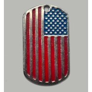 Odznak příslušnosti ke spojeným států, vlajka USA, masívní kov, výška 5 cm